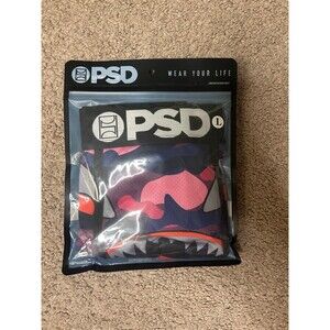 Men’s psd underwear size large shark face purple camo